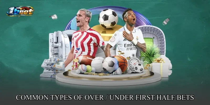 Common Types of Over / Under First Half Bets