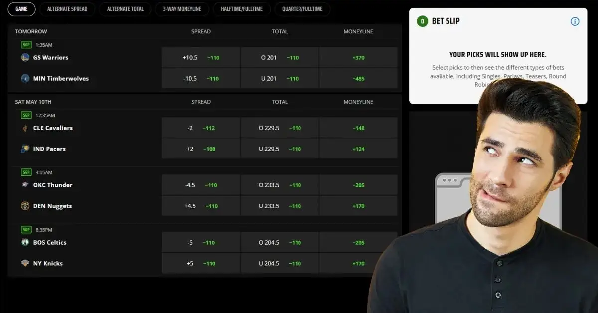 Sportsbook odds reverse movement example during heavy betting action 